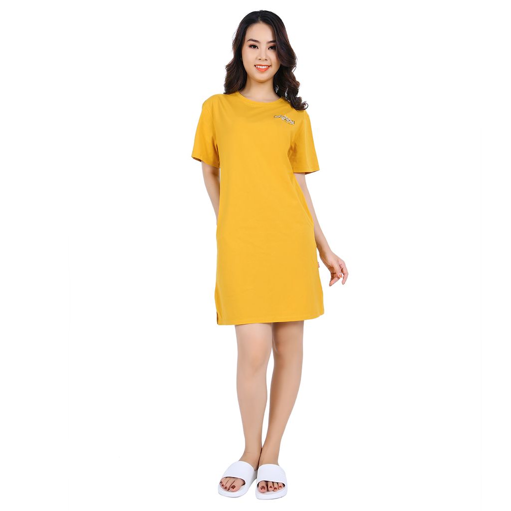 Váy đầm suông mặc nhà vải cotton tay ngắn 022p 2010