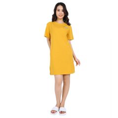 Váy đầm suông mặc nhà vải cotton tay ngắn 022p 2010