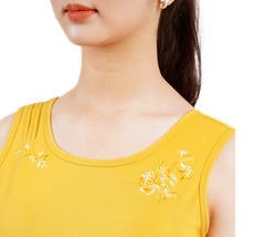 Set đồ bộ nữ kiểu quần đùi không tay cotton cvc mát 195p 5080
