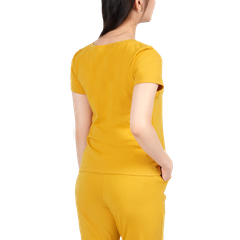 Set đồ bộ nữ kiểu quần dài tay ngắn cotton cvc mát 193p 3319