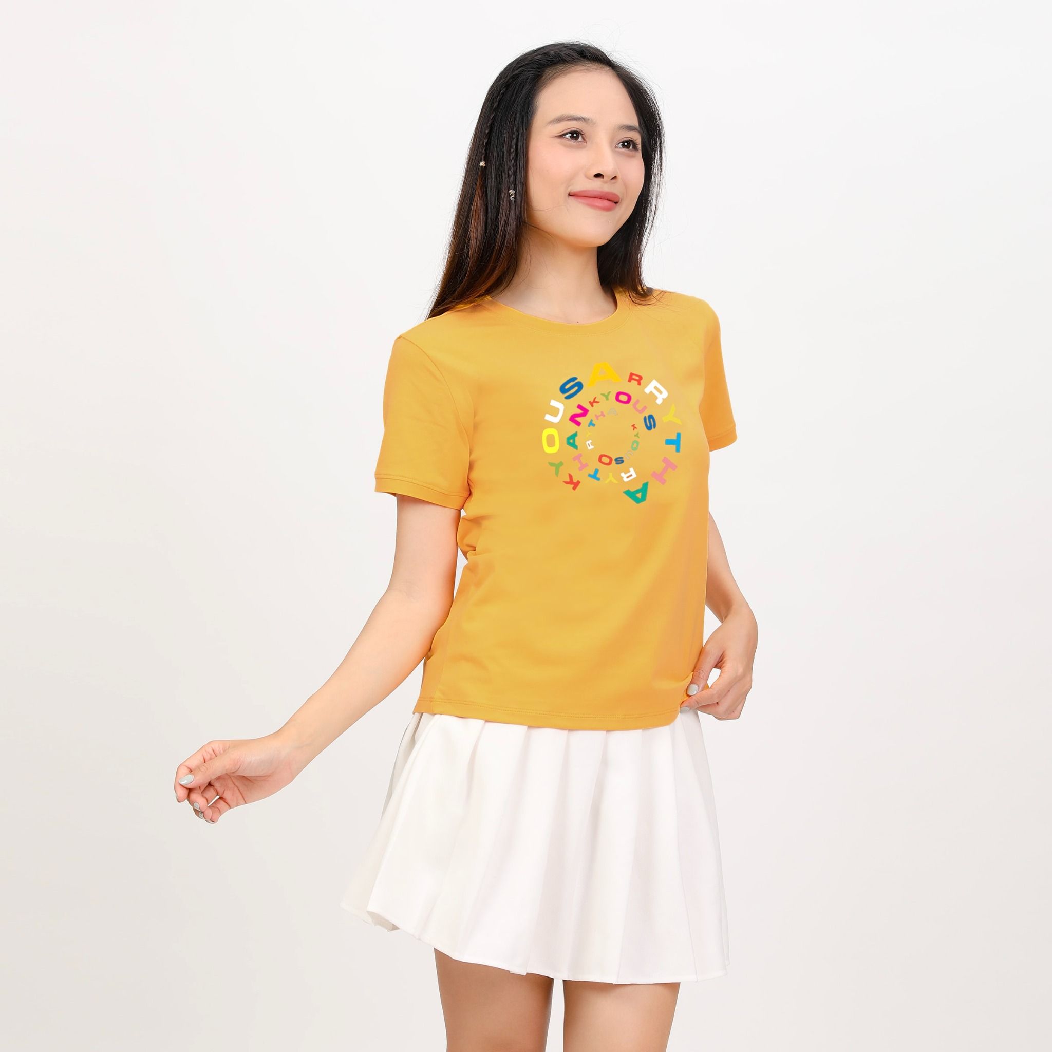Áo thun nữ tay ngắn form cơ bản chất cotton siêu mát 020p 1942