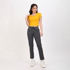 Áo Thun Croptop Tay Ngắn Cổ Tim Rib Cotton 220p 0266