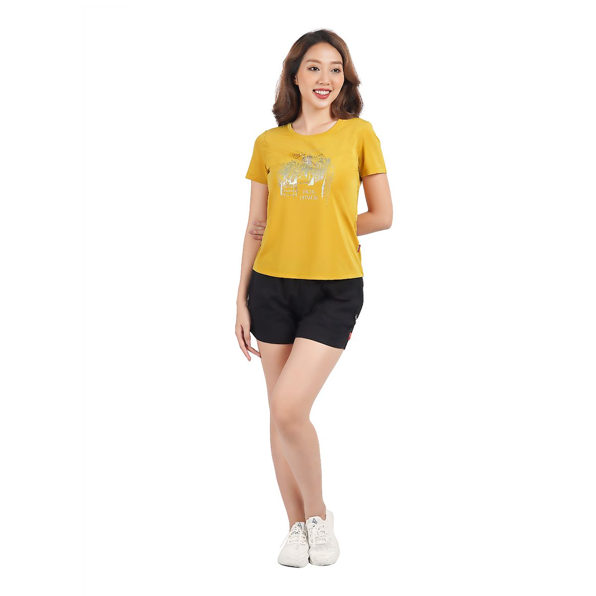 Áo thun nữ tay ngắn chất nhung lạnh 010p 0189