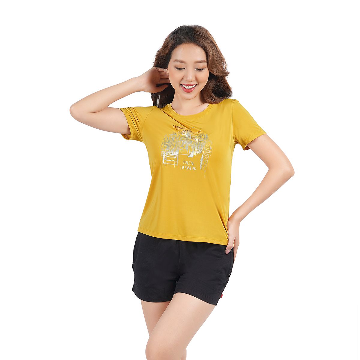 Áo thun nữ tay ngắn chất nhung lạnh 010p 0189