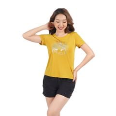 Áo thun nữ tay ngắn chất nhung lạnh 010p 0189