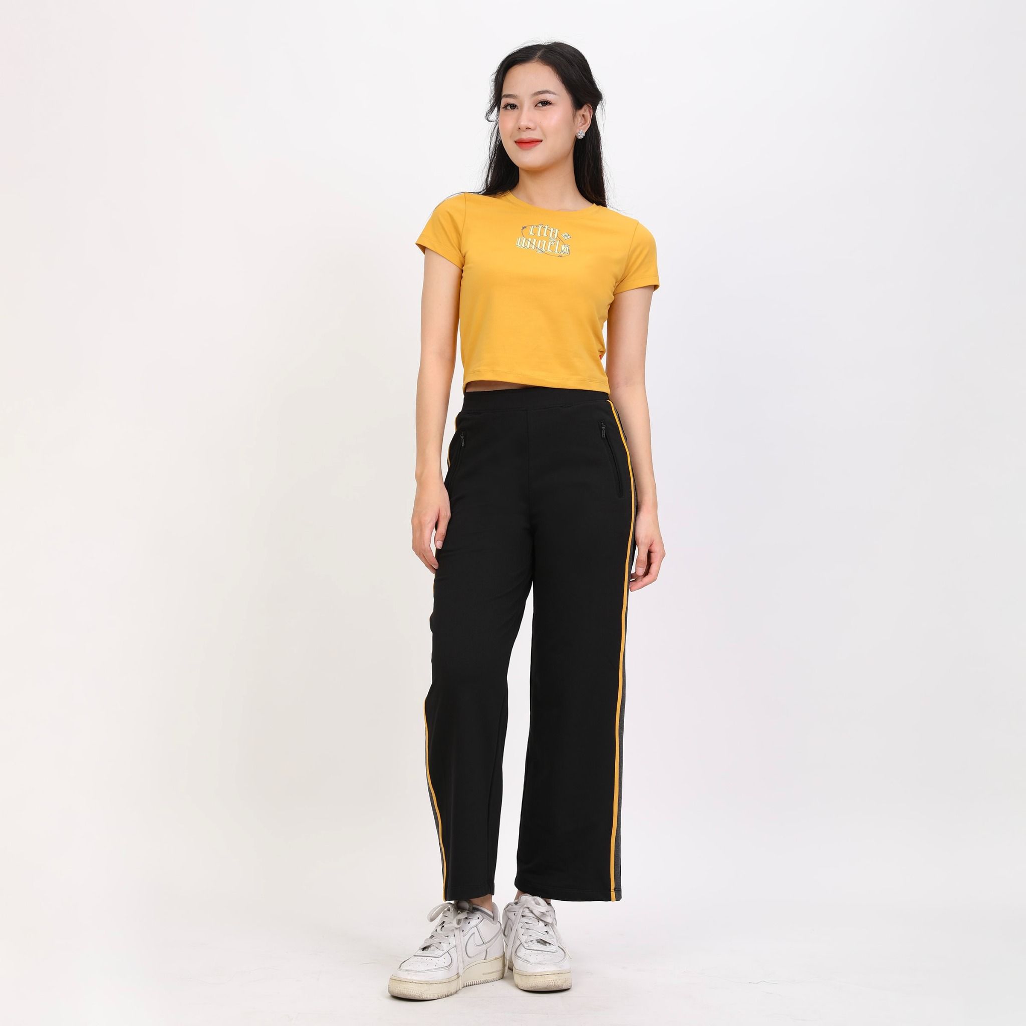 Set đồ bộ nữ kiểu quần dài tay ngắn chất vảy cá cotton cvc mát 403p 3394