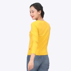 Áo thun nữ tay dài Cổ Tim chất cotton siêu mát 020p 0271