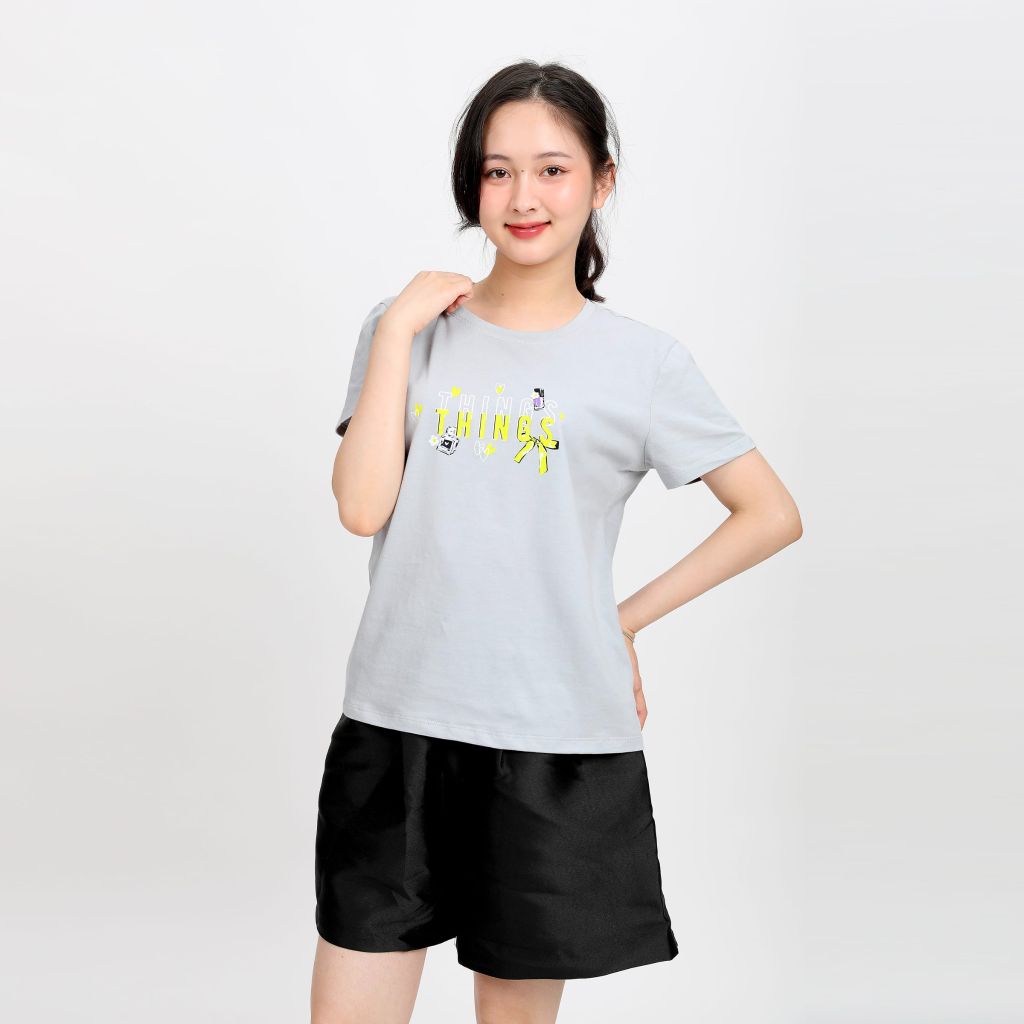 Áo thun nữ form suông chất liệu Cotton cao cấp 020p 1002