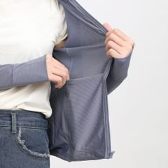 ..Áo khoác nữ chống nắng, chống UV chất poly thái 311p 1291