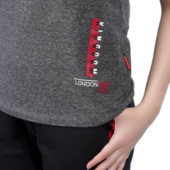 Set đồ bộ nữ kiểu quần dài tay ngắn chất cotton melan mát 053p 3308