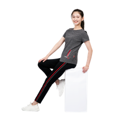 Set đồ bộ nữ kiểu quần dài tay ngắn chất cotton melan mát 053p 3308