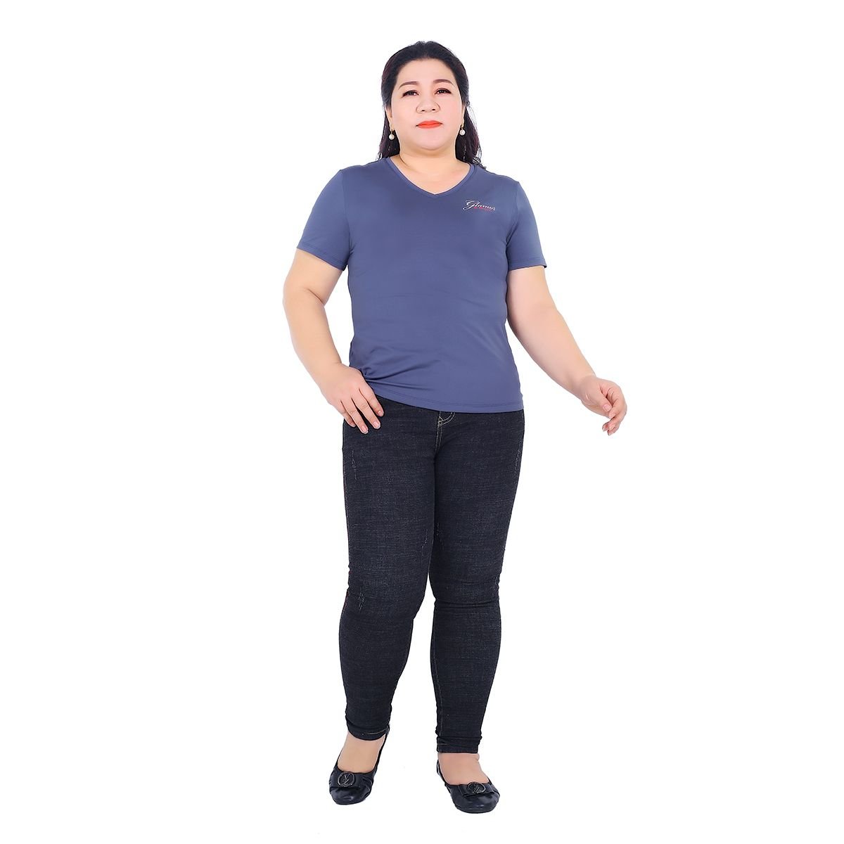 Áo thun nữ tay ngắn big size chất poly 310p 0069