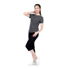 Set đồ bộ nữ kiểu quần lửng tay ngắn chất cotton melan mát 054p 4242