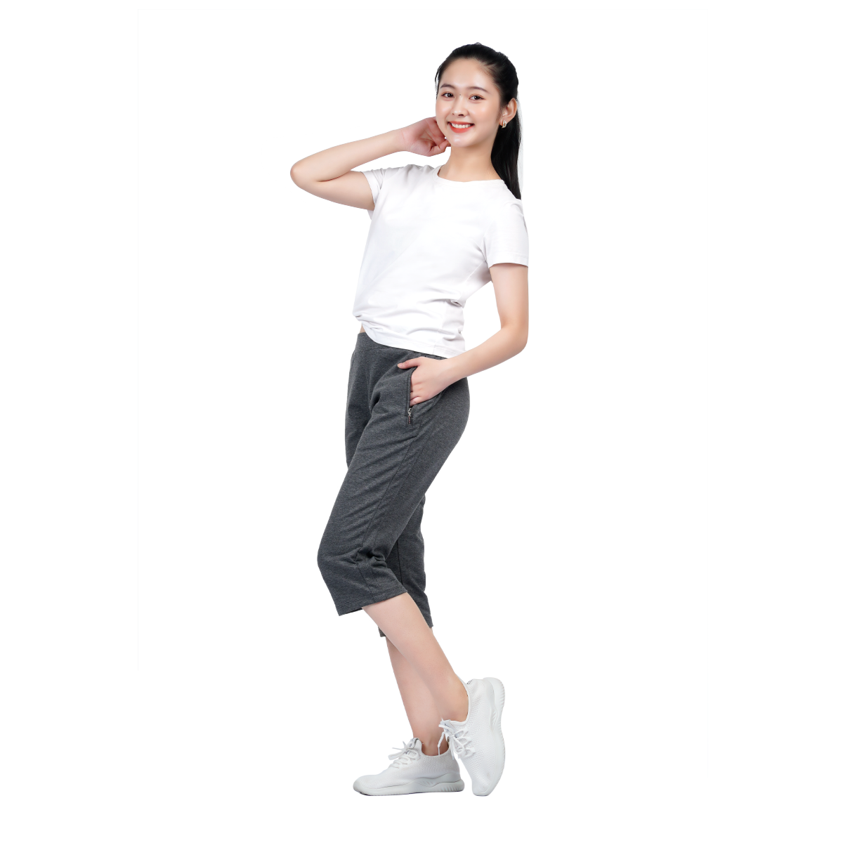 quần ống lửng chất vảy cá cotton siêu mát 408p 8049