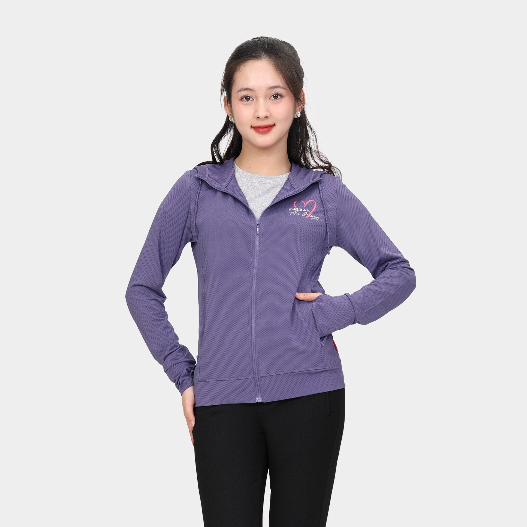 Áo khoác nữ chống nắng, chống UV chất poly thái 311p 1276