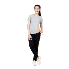 Set đồ bộ nữ kiểu quần dài tay ngắn chất cotton melan mát 053p 3308