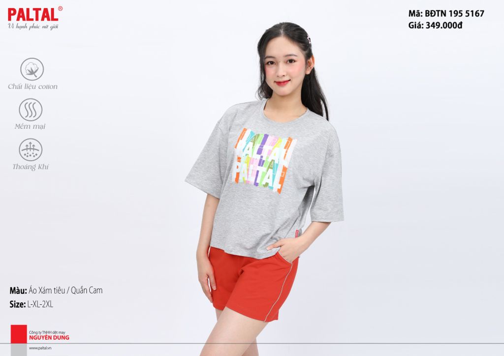 Bộ đùi tay ngắn cotton 195p 5167