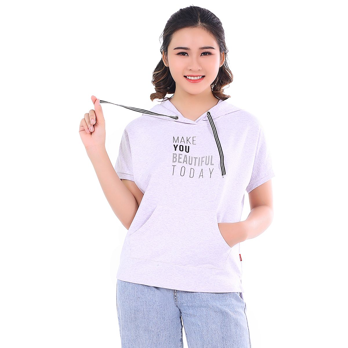 Áo thun nữ tay ngắn chất melan 050p 0023