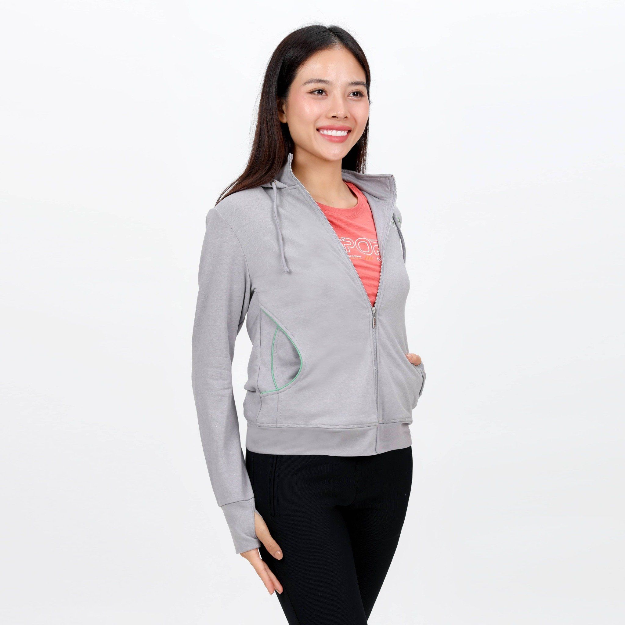 Áo khoác nữ chống nắng, chống UV chất vảy cá cotton siêu mát 431p 4003