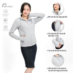 Áo khoác nữ chống nắng, chống UV chất poly thái 311p 1265