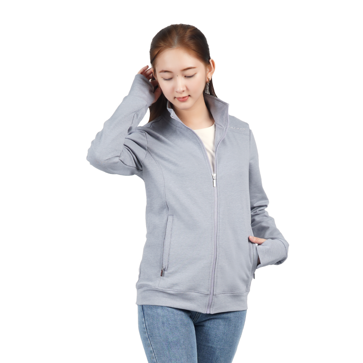 ..Áo khoác nữ chống nắng, chống UV chất vảy cá cotton cvc mát 401p 1216