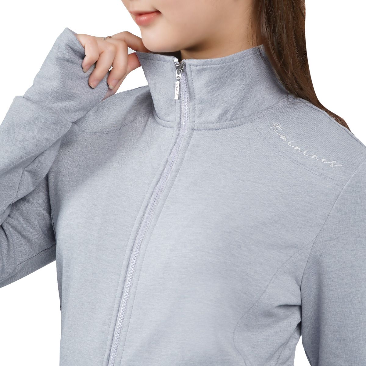 ..Áo khoác nữ chống nắng, chống UV chất vảy cá cotton cvc mát 401p 1216