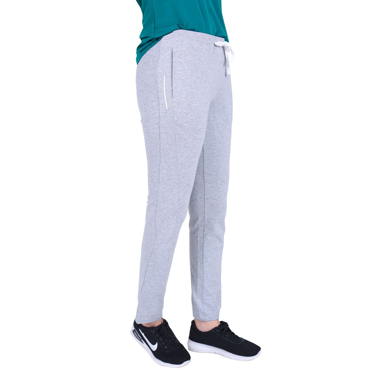 Quần thể thao nữ ống dài thun chất vảy cá cotton cvc mát 408p 8005