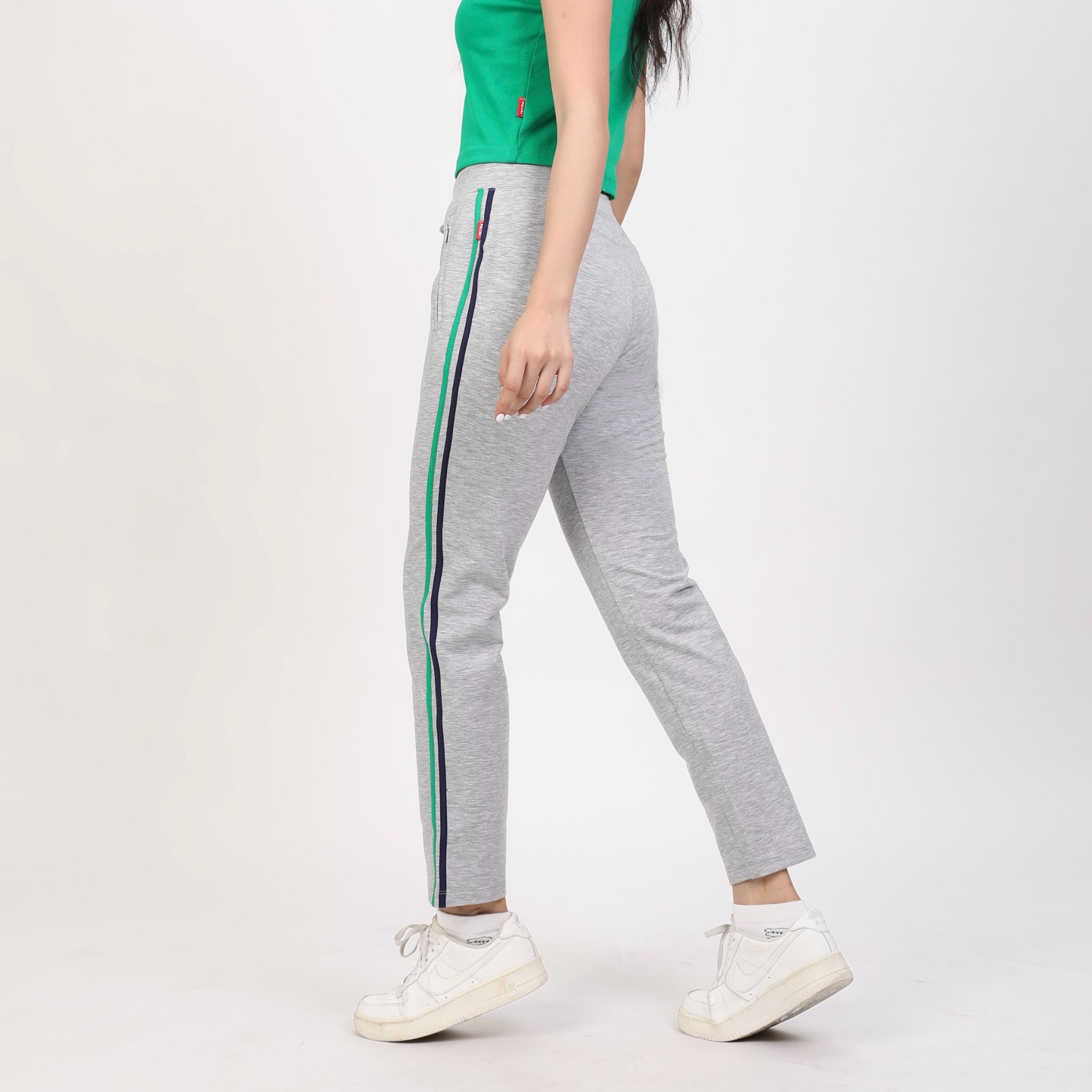Quần thể thao nữ ống dài thun chất vảy cá cotton cvc mát 408p 8064