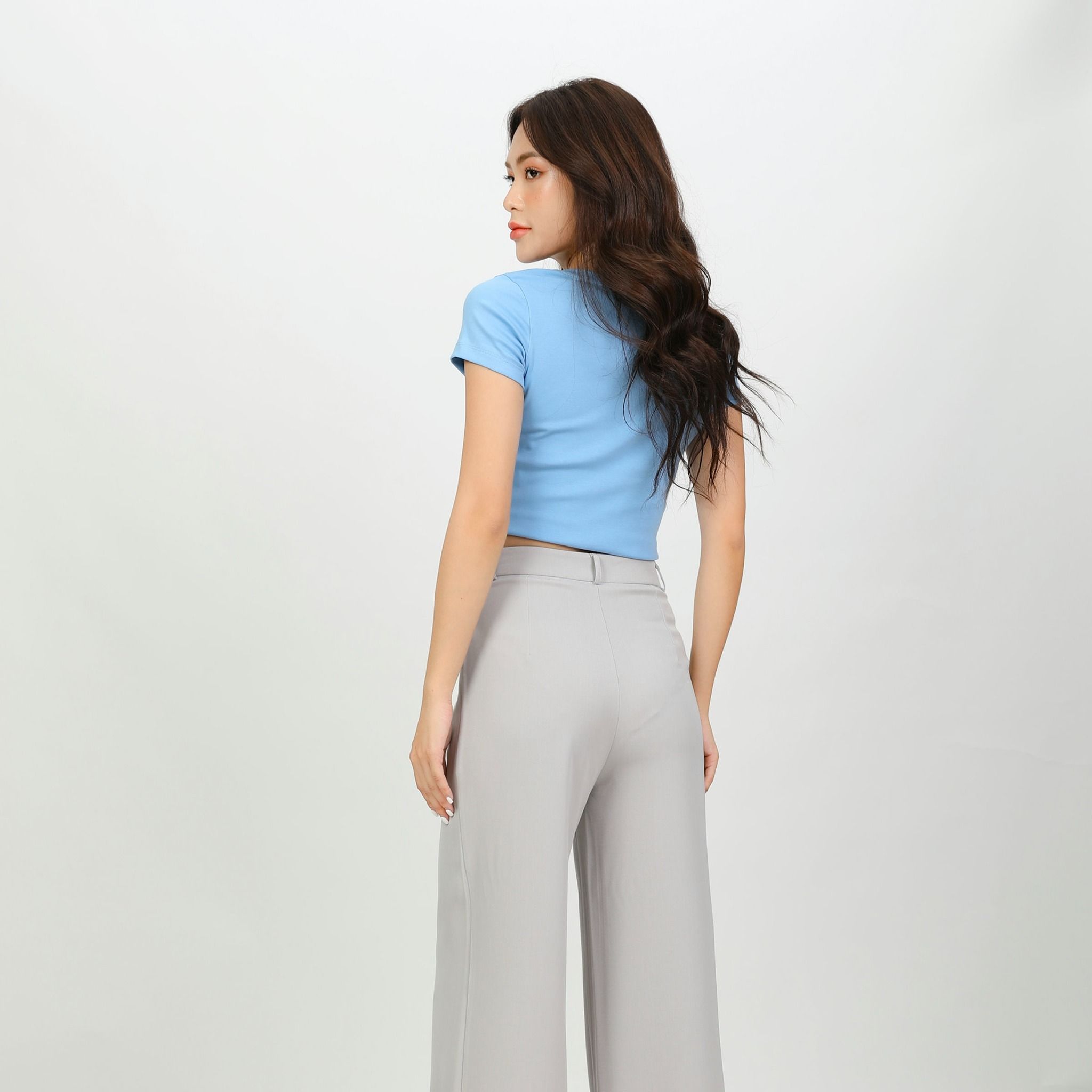 Quần dài form suông chất LYOCELL QD 578p 8523