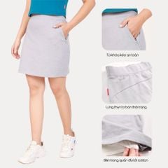 Chân váy chất vảy cá cotton 402p 8075
