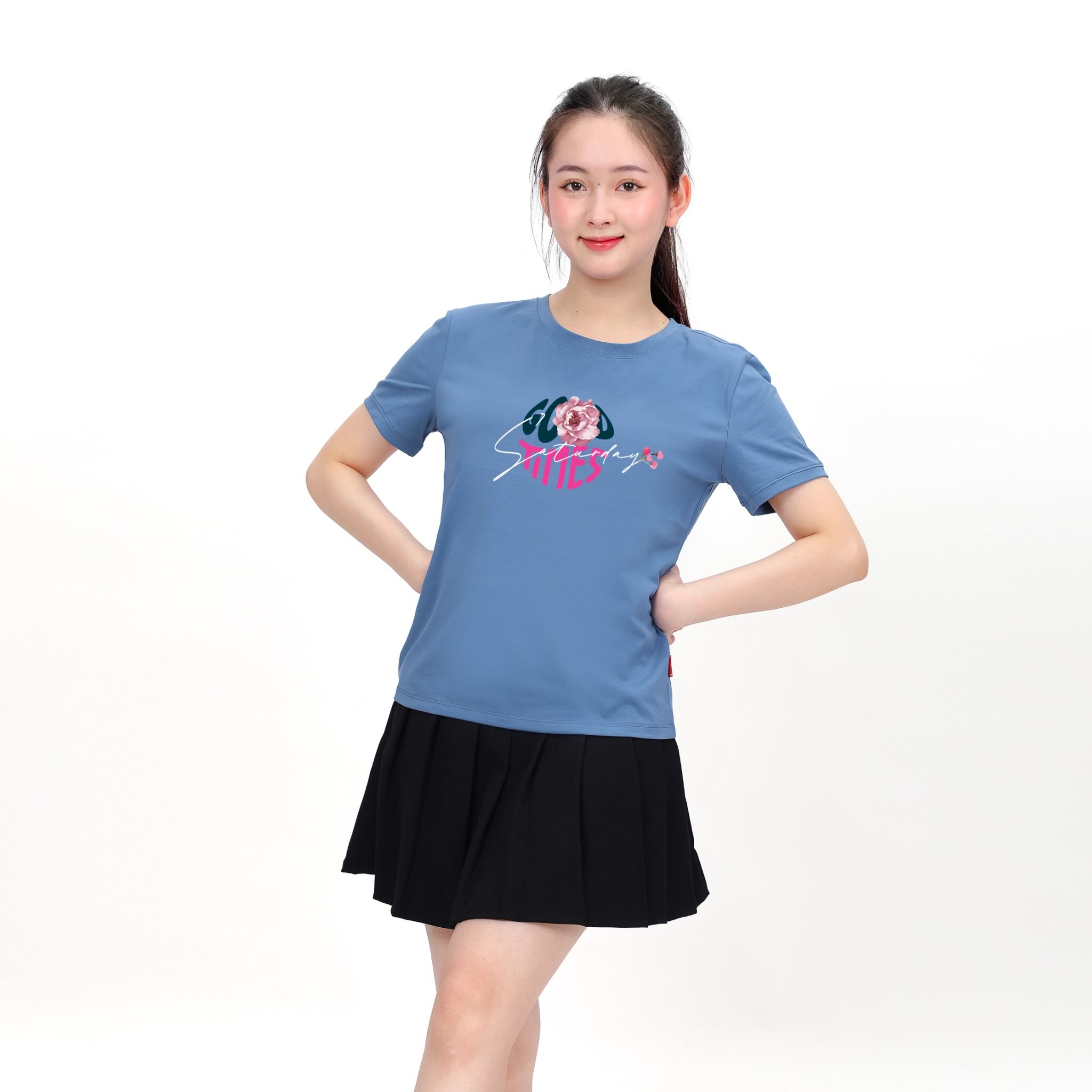 Áo thun nữ tay ngắn form cơ bản chất cotton siêu mát 020p 1992