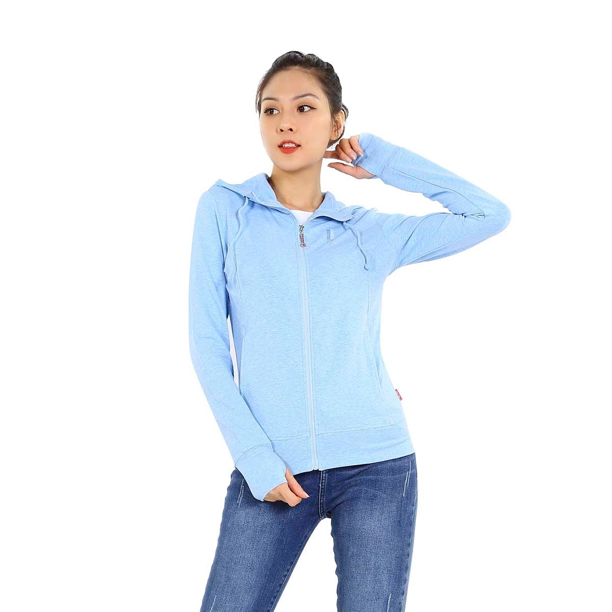 Áo khoác nữ chống nắng, chống UV chất muối tiêu melan 051P 1091