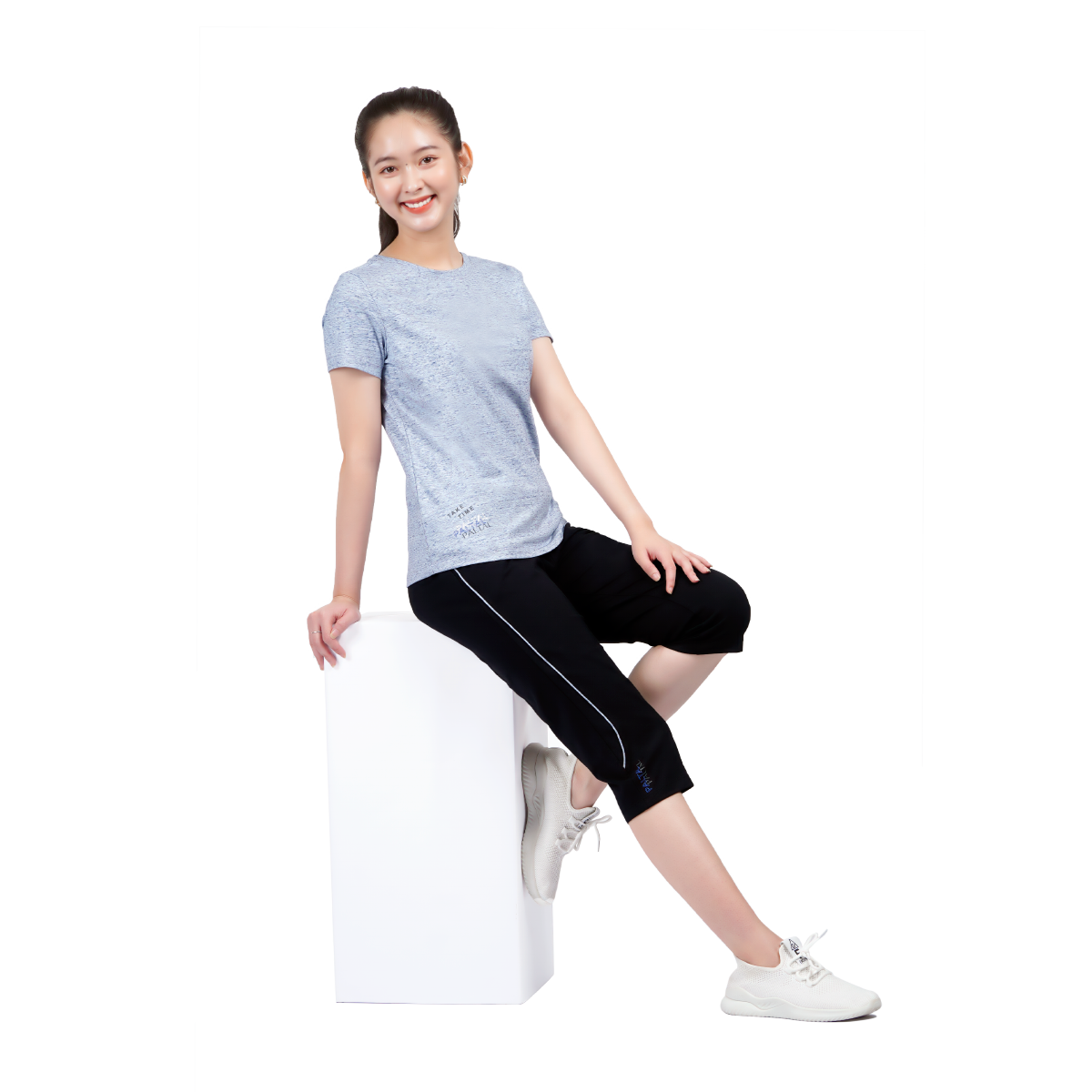 Set đồ bộ nữ kiểu quần lửng tay ngắn chất cotton melan mát 054p 4242