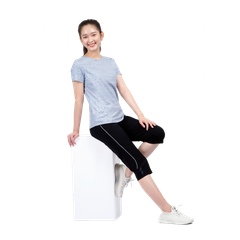 Set đồ bộ nữ kiểu quần lửng tay ngắn chất cotton melan mát 054p 4242