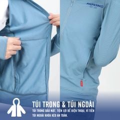 Áo khoác nữ chống nắng, chống UV có nón chất poly thái 311p 1266