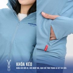 Áo khoác nữ chống nắng, chống UV có nón chất poly thái 311p 1266