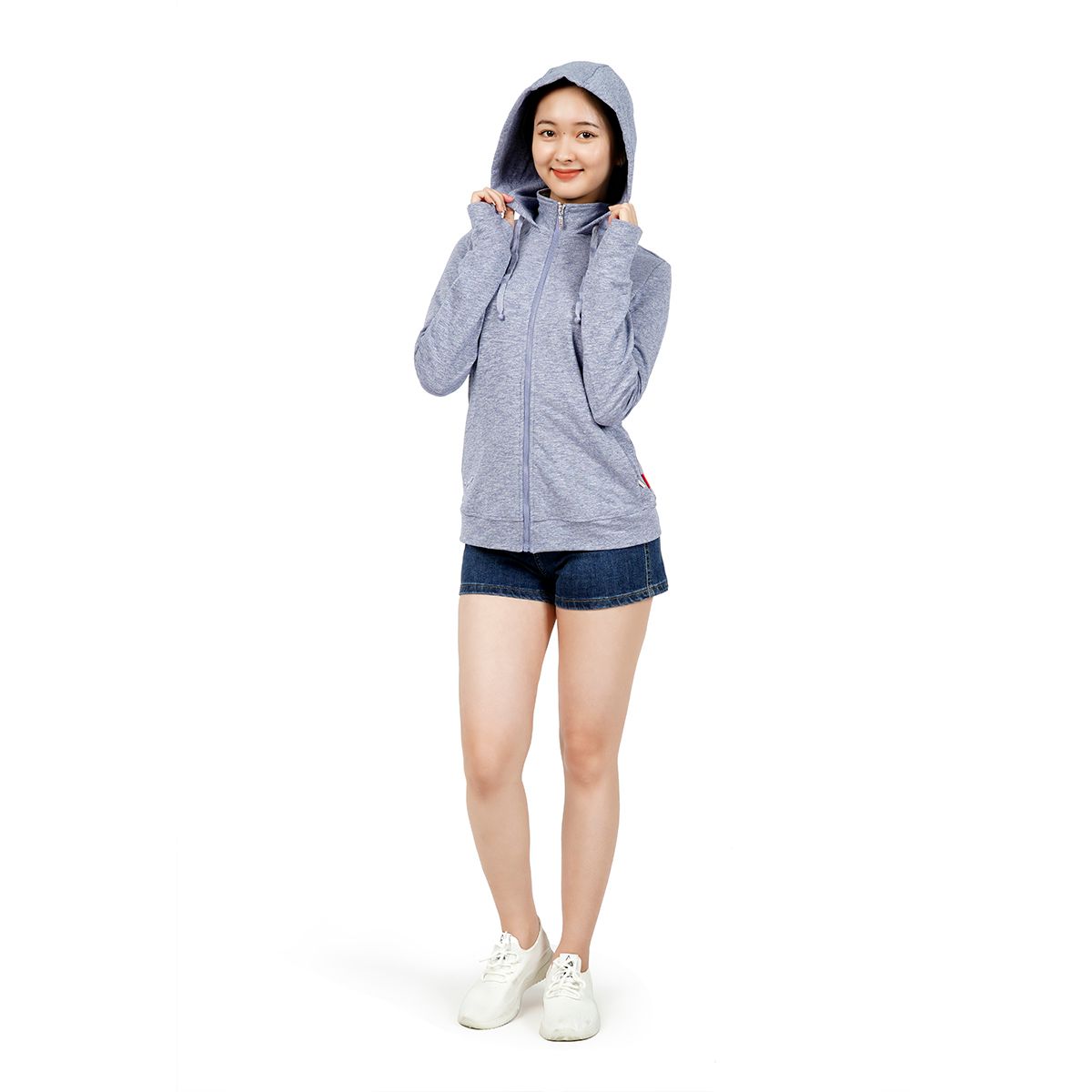 Áo khoác nữ chống nắng, chống UV chất vảy cá cotton melan mát 141p 1215