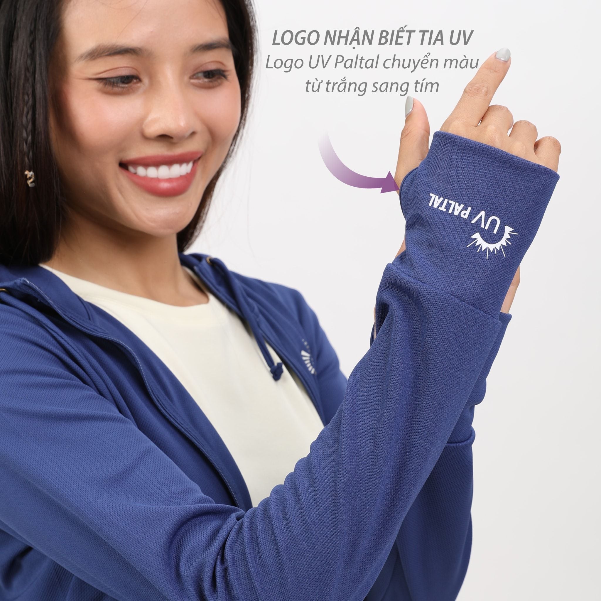 Áo khoác nữ chống nắng, chống UV chất poly mắc lưới siêu thoáng khí 311p 1306