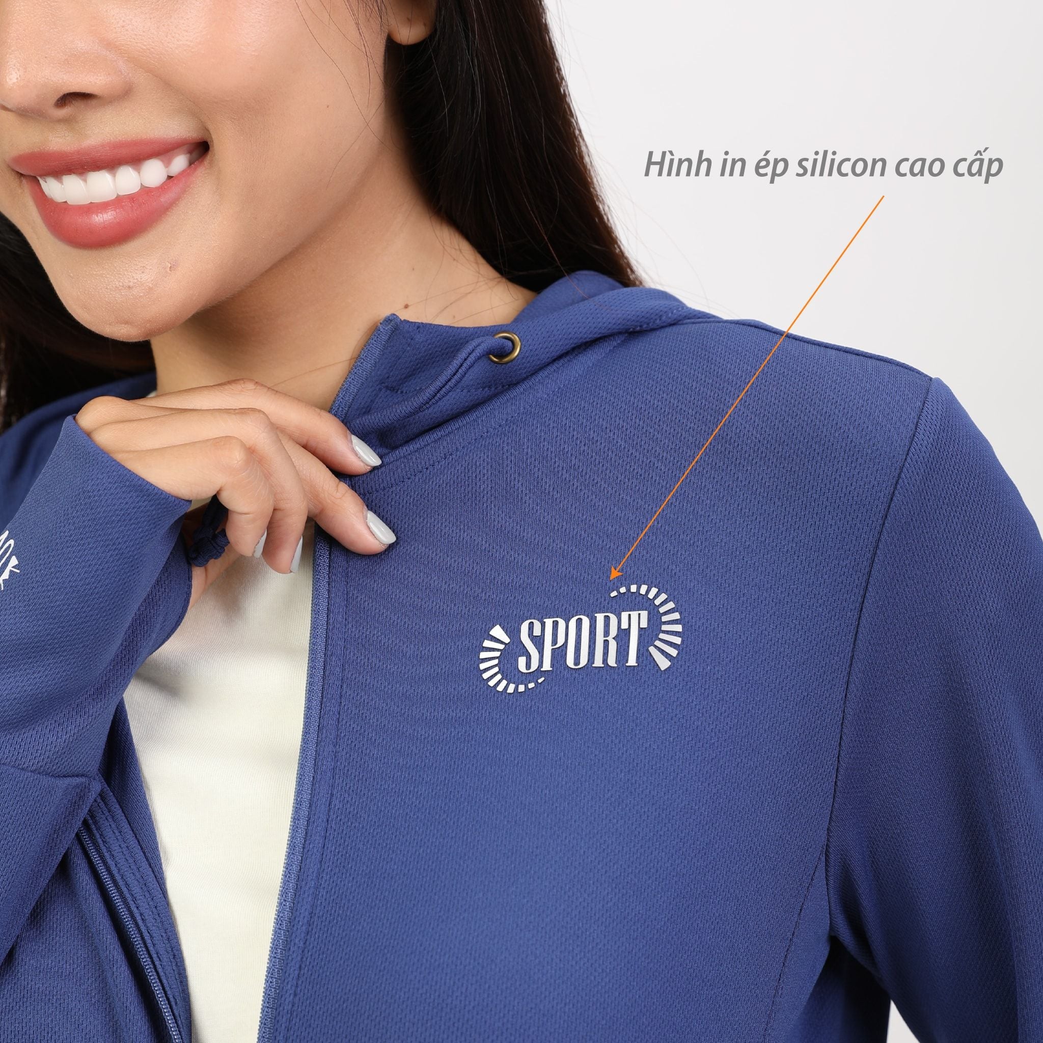 Áo khoác nữ chống nắng, chống UV chất poly mắc lưới siêu thoáng khí 311p 1306