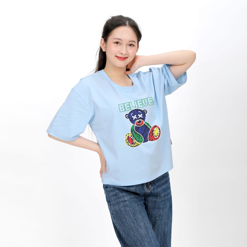 Áo thun nữ form vuông chất liệu Cotton cao cấp 190p 1243