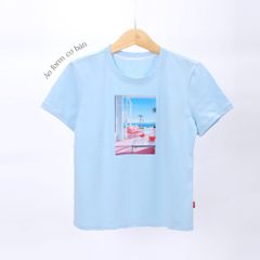 Áo thun nữ tay ngắn chất cotton siêu mát form basic 020p 1801