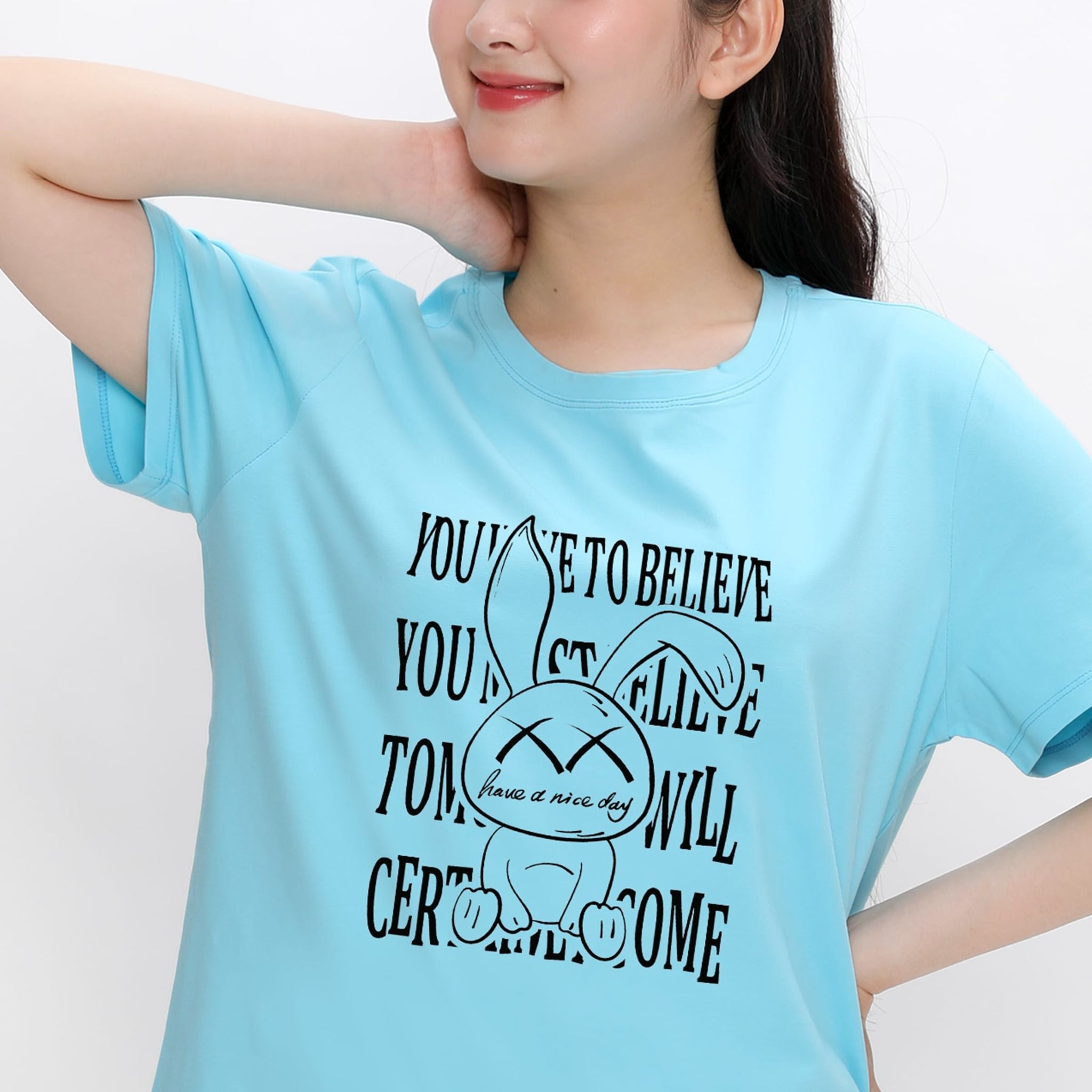 Áo thun nữ form rộng chất cotton siêu mát 020p 0256