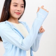 Áo khoác nữ chống nắng, chống UV chất poly cát logo UV đổi màu 311p 1297