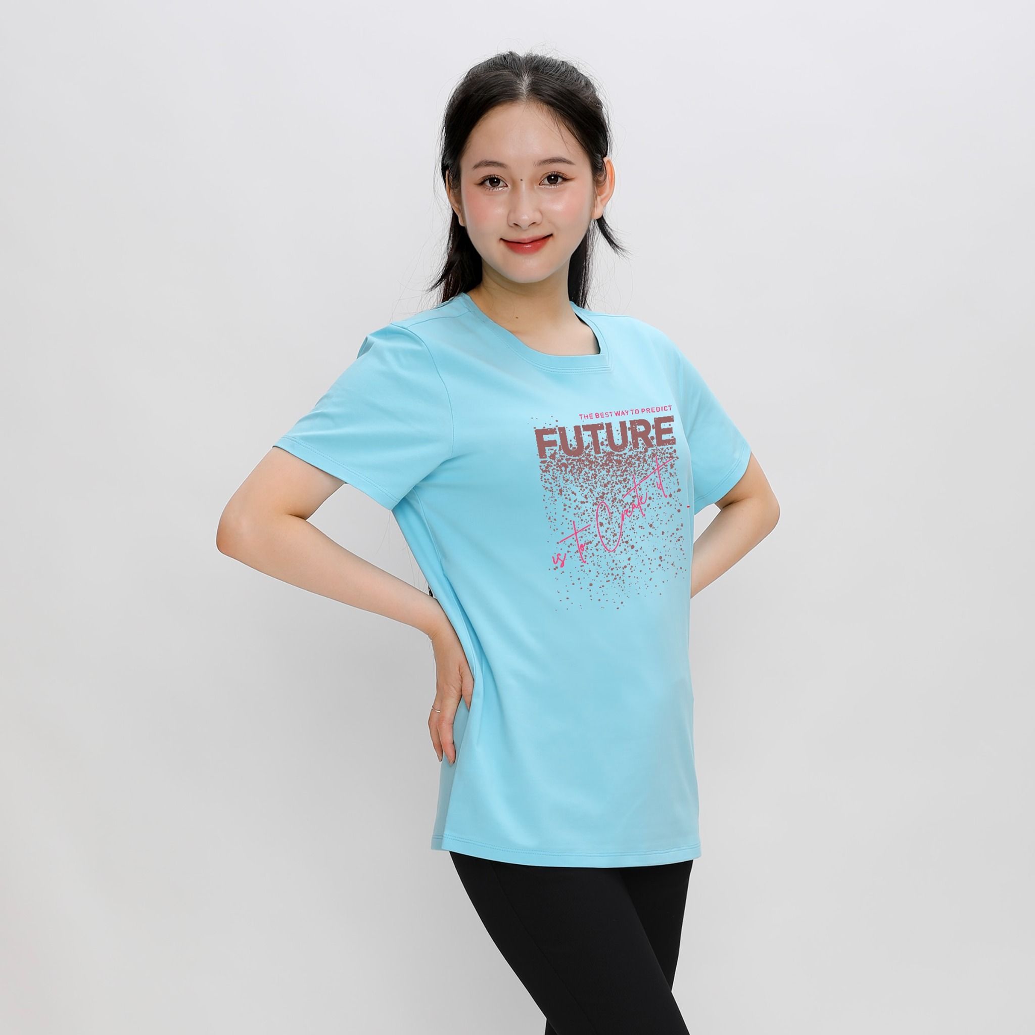 Áo thun nữ tay ngắn Form Rộng chất cotton siêu mát 020p 0290