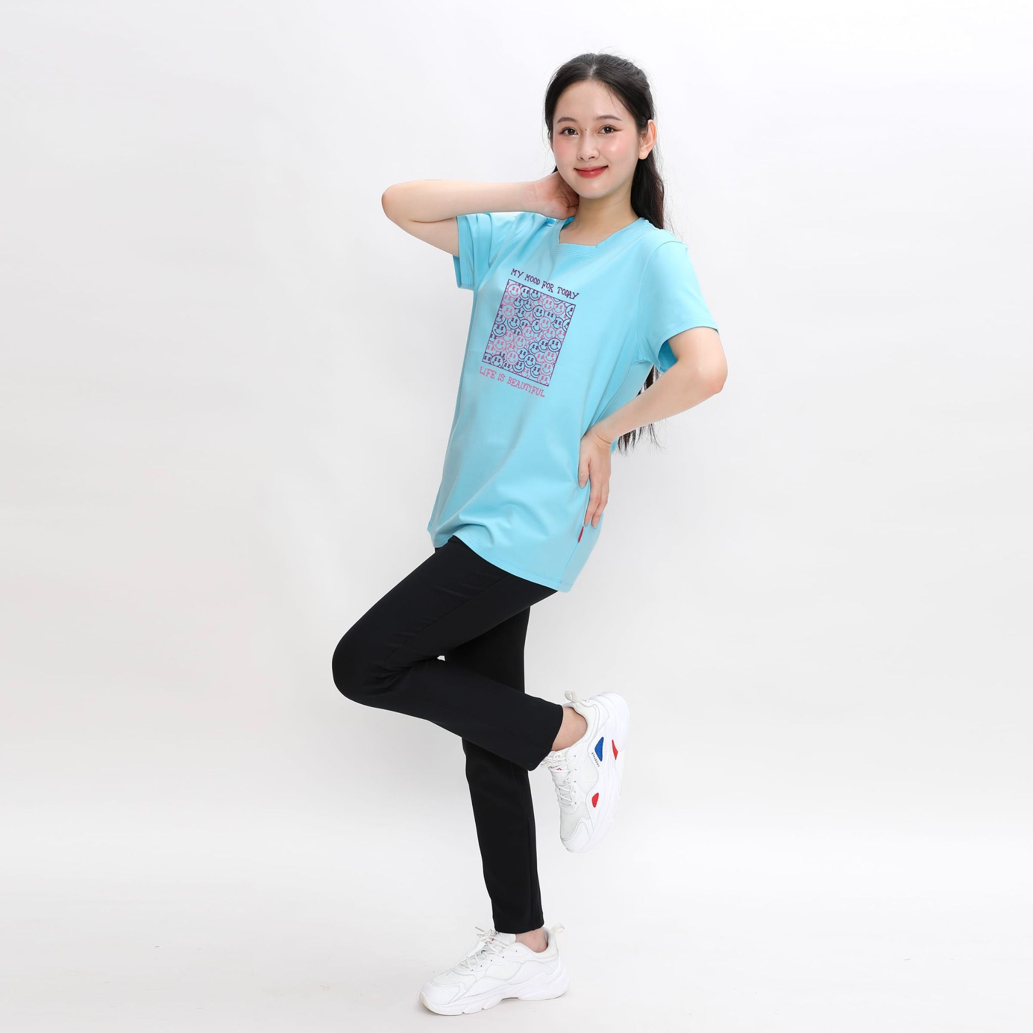 Áo thun nữ tay ngắn chất cotton siêu mát form rộng 020p 0302