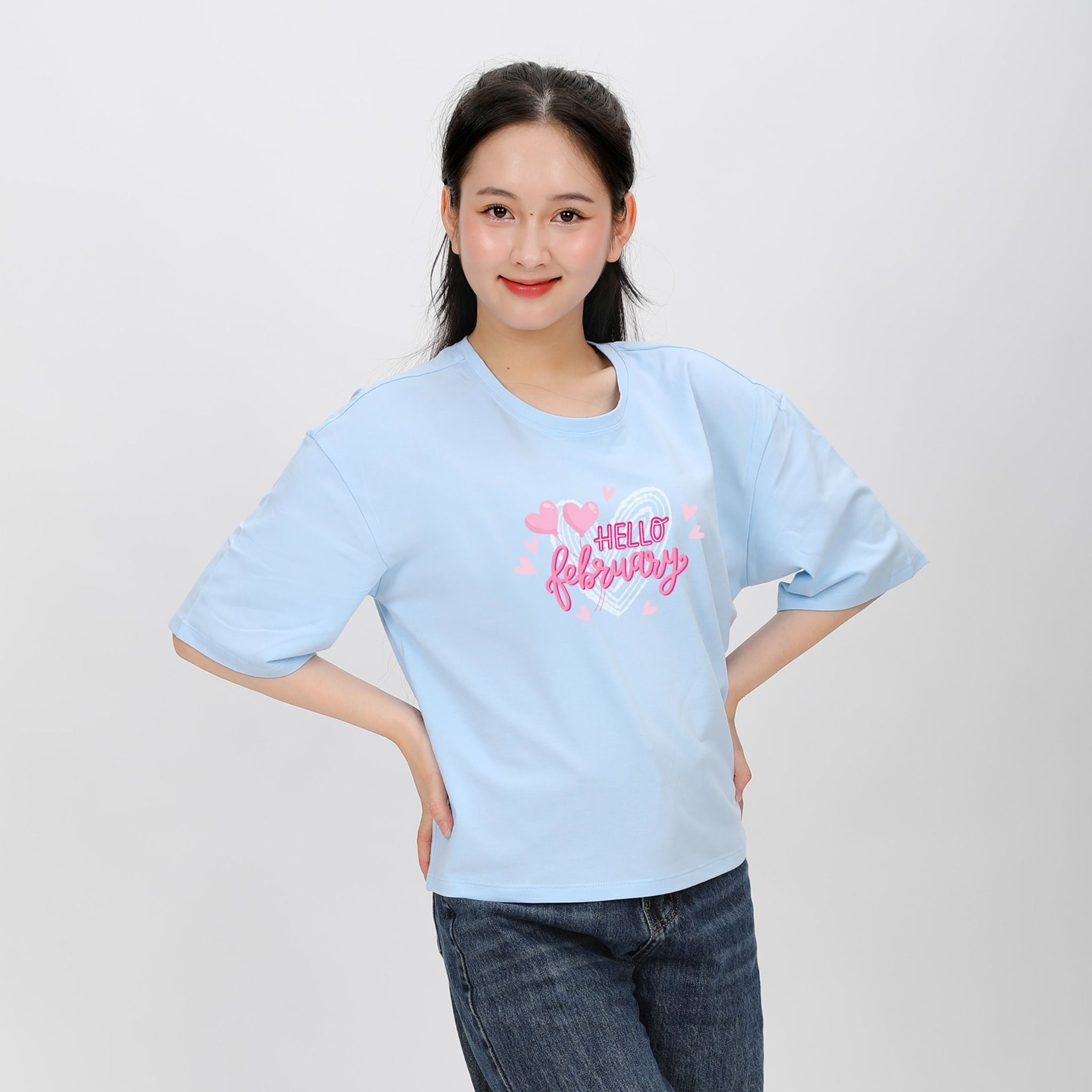 Áo thun nữ phom vuông chất cotton siêu mát 190p 0297