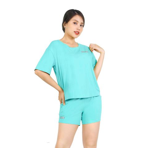 Set đồ bộ nữ kiểu quần lửng nữ kiểu quần đùi tay ngắn chất cotton siêu mát 025p 5045