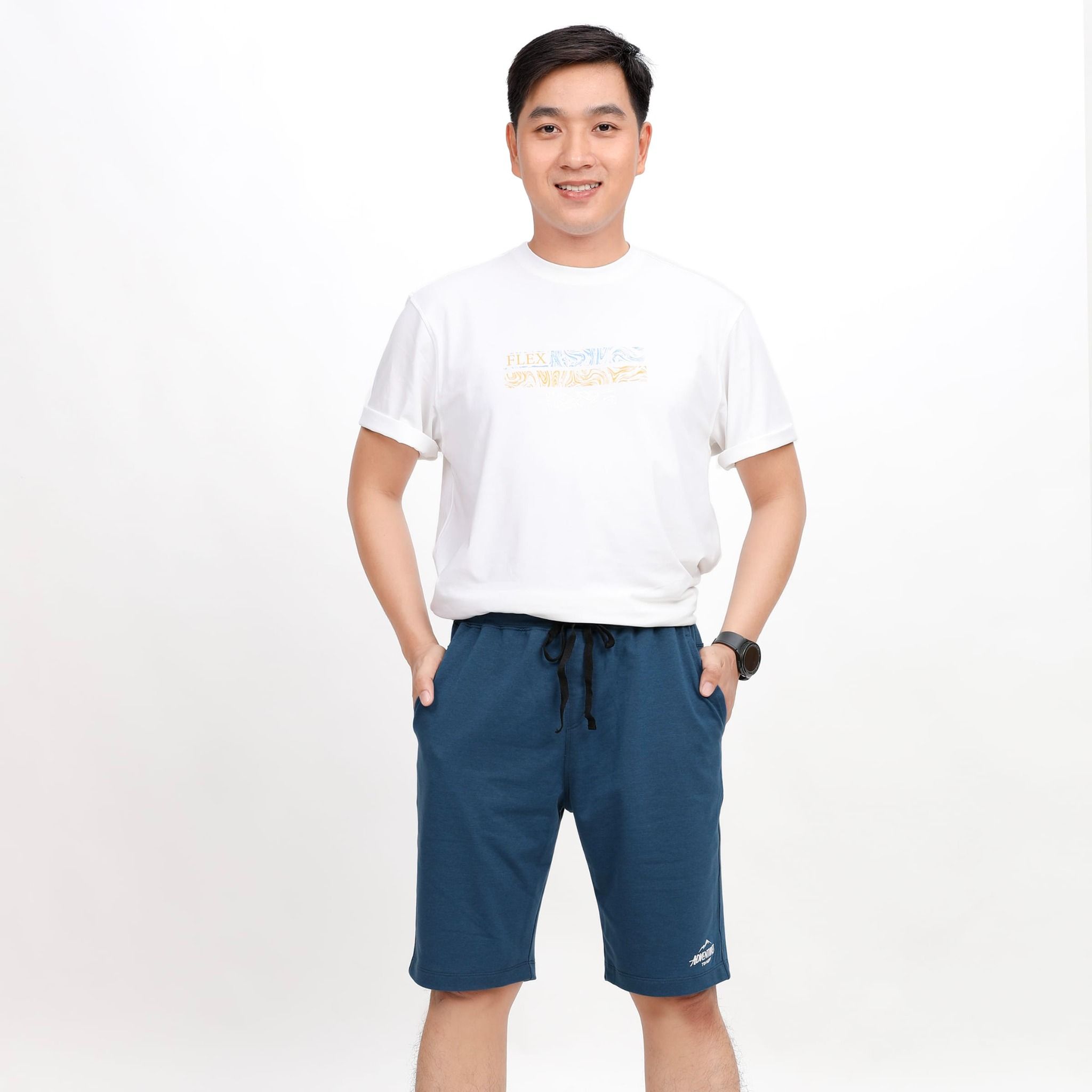 Quần Đùi Nam chất vảy cá cotton cvc mát 408p 8057