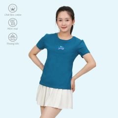 Áo thun nữ tay ngắn cổ tròn form suông chất cotton siêu mát 020p 0339