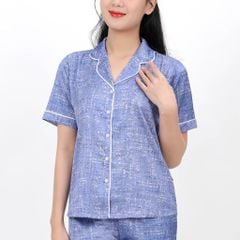 Set đồ bộ nữ kiểu quần dài tay ngắn pijama 263p 3383